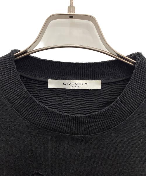 GIVENCHY（ジバンシィ）GIVENCHY (ジバンシィ) デストロイ加工スウェット ブラック サイズ:XSの古着・服飾アイテム