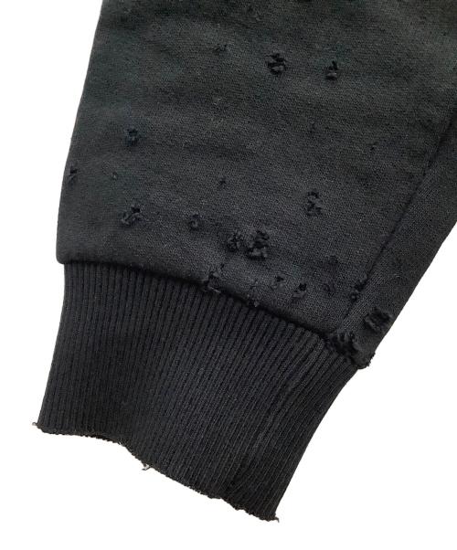 GIVENCHY（ジバンシィ）GIVENCHY (ジバンシィ) デストロイ加工スウェット ブラック サイズ:XSの古着・服飾アイテム