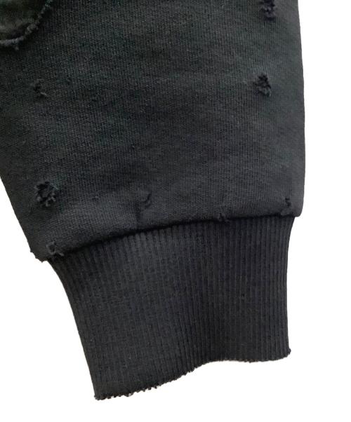 GIVENCHY（ジバンシィ）GIVENCHY (ジバンシィ) デストロイ加工スウェット ブラック サイズ:XSの古着・服飾アイテム