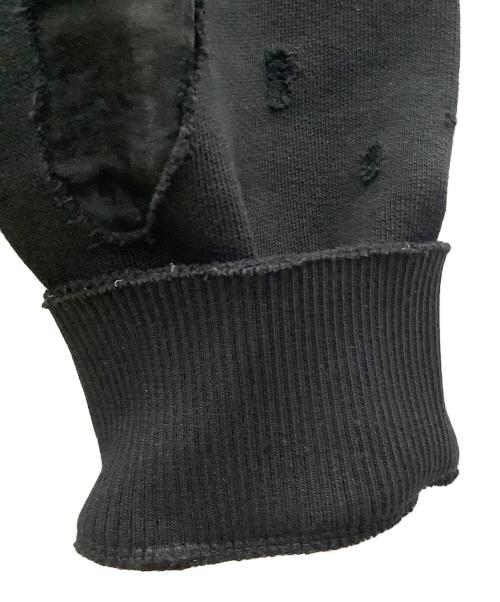 GIVENCHY（ジバンシィ）GIVENCHY (ジバンシィ) デストロイ加工スウェット ブラック サイズ:XSの古着・服飾アイテム