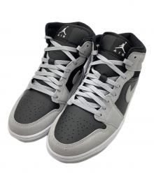 NIKE（ナイキ）の古着「Air Jordan 1 Mid Light Smoke Grey」｜ブラック×グレー