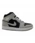 中古・古着 NIKE (ナイキ) Air Jordan 1 Mid Light Smoke Grey ブラック×グレー サイズ:26.5：9000円