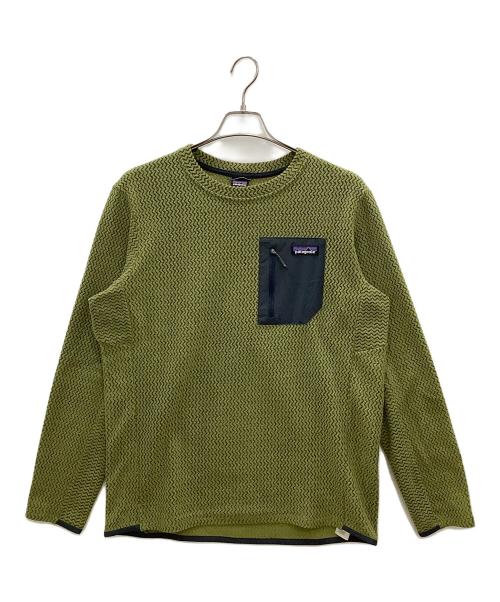 Patagonia（パタゴニア）Patagonia (パタゴニア) 長袖カットソー　R1 Air Crew グリーン サイズ:Lの古着・服飾アイテム