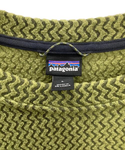 Patagonia（パタゴニア）Patagonia (パタゴニア) 長袖カットソー　R1 Air Crew グリーン サイズ:Lの古着・服飾アイテム
