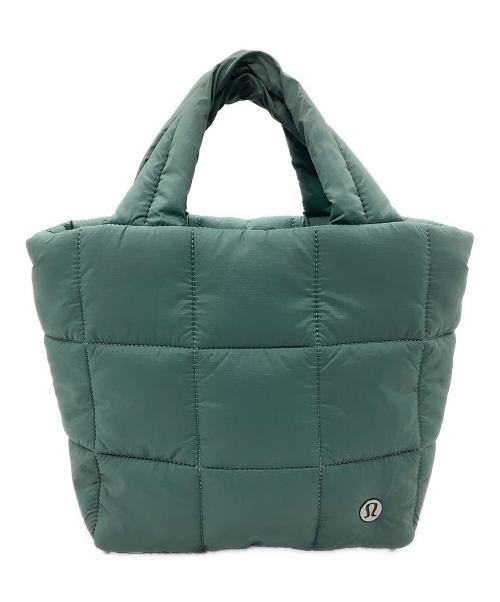 LULULEMON（ルルレモン）LULULEMON (ルルレモン) キルティングハンドバッグ グリーンの古着・服飾アイテム