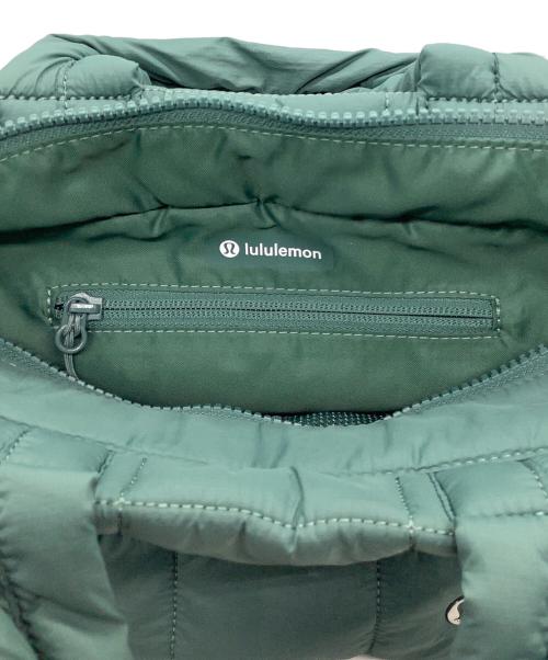 LULULEMON（ルルレモン）LULULEMON (ルルレモン) キルティングハンドバッグ グリーンの古着・服飾アイテム