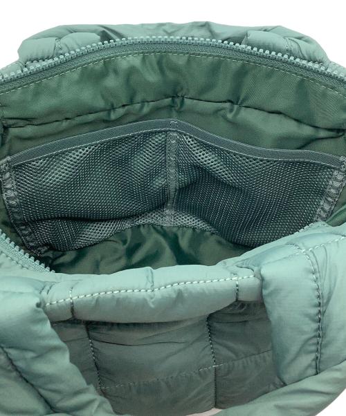 LULULEMON（ルルレモン）LULULEMON (ルルレモン) キルティングハンドバッグ グリーンの古着・服飾アイテム