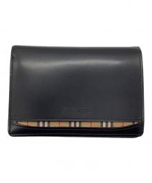 Burberry's（バーバリーズ）の古着「2つ折り財布」｜ブラック