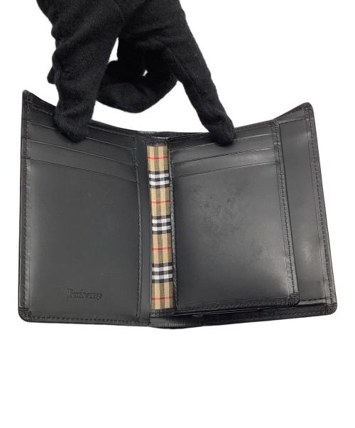 Burberry's（バーバリーズ）Burberry's (バーバリーズ) 2つ折り財布 ブラックの古着・服飾アイテム