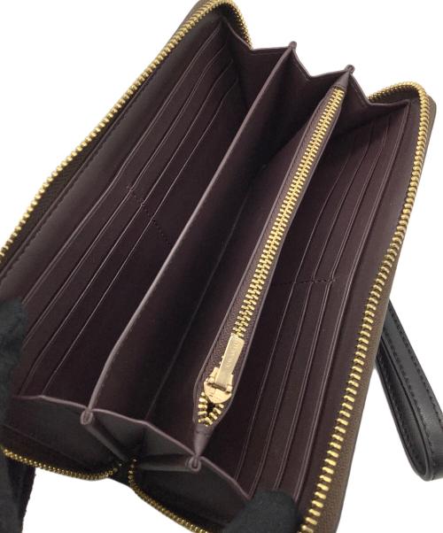 COACH（コーチ）COACH (コーチ) 長財布 ブラック×ブラウンの古着・服飾アイテム