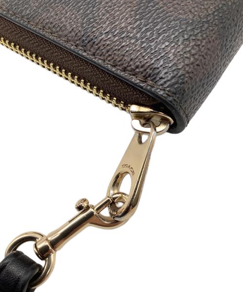 COACH（コーチ）COACH (コーチ) 長財布 ブラック×ブラウンの古着・服飾アイテム