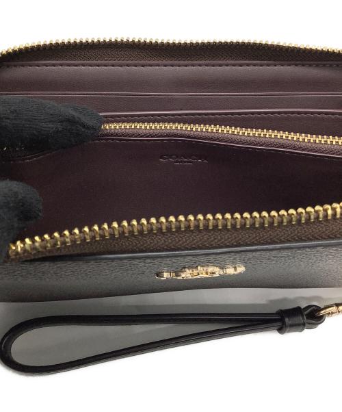 COACH（コーチ）COACH (コーチ) 長財布 ブラック×ブラウンの古着・服飾アイテム