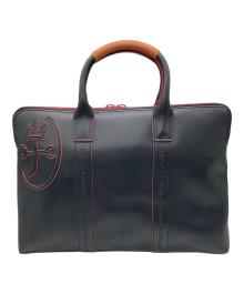 CASTELBAJAC（カステルバジャック）の古着「ビジネスバッグ」｜ブラック×レッド