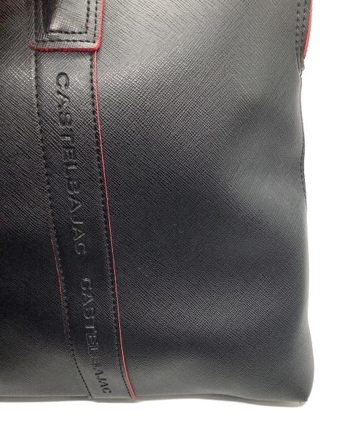 CASTELBAJAC（カステルバジャック）CASTELBAJAC (カステルバジャック) ビジネスバッグ ブラック×レッドの古着・服飾アイテム