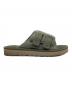 中古・古着 UGG (アグ) ゴールデンコースト ストラップ スライド オリーブ サイズ:27：5000円
