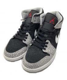 NIKE（ナイキ）の古着「ハイカットスニーカー　Air Jordan 1 Mid "Elephant Toe/Safari"」｜グレー