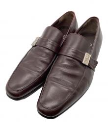Salvatore Ferragamo（サルヴァトーレ フェラガモ）の古着「シングルモンクストラップシューズ」｜ブラウン