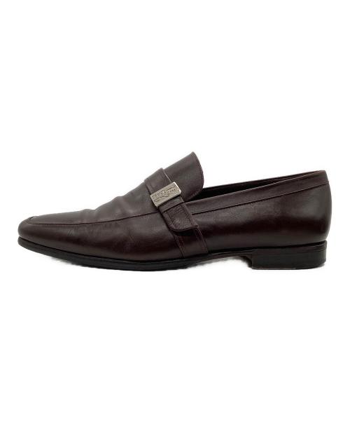 Salvatore Ferragamo（サルヴァトーレ フェラガモ）Salvatore Ferragamo (サルヴァトーレ フェラガモ) シングルモンクストラップシューズ ブラウン サイズ:SIZE 6 1/2の古着・服飾アイテム