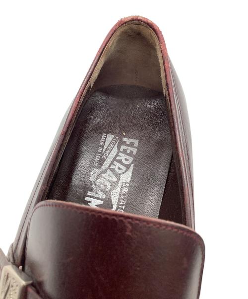 Salvatore Ferragamo（サルヴァトーレ フェラガモ）Salvatore Ferragamo (サルヴァトーレ フェラガモ) シングルモンクストラップシューズ ブラウン サイズ:SIZE 6 1/2の古着・服飾アイテム