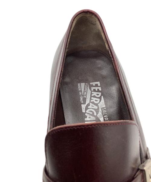 Salvatore Ferragamo（サルヴァトーレ フェラガモ）Salvatore Ferragamo (サルヴァトーレ フェラガモ) シングルモンクストラップシューズ ブラウン サイズ:SIZE 6 1/2の古着・服飾アイテム