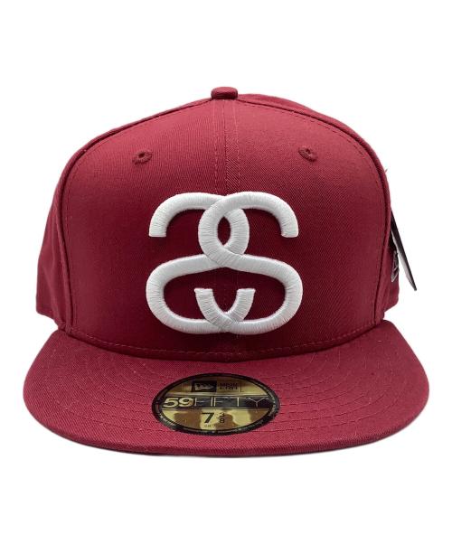 New Era（ニューエラ）New Era (ニューエラ) stussy (ステューシー) キャップ レッドの古着・服飾アイテム