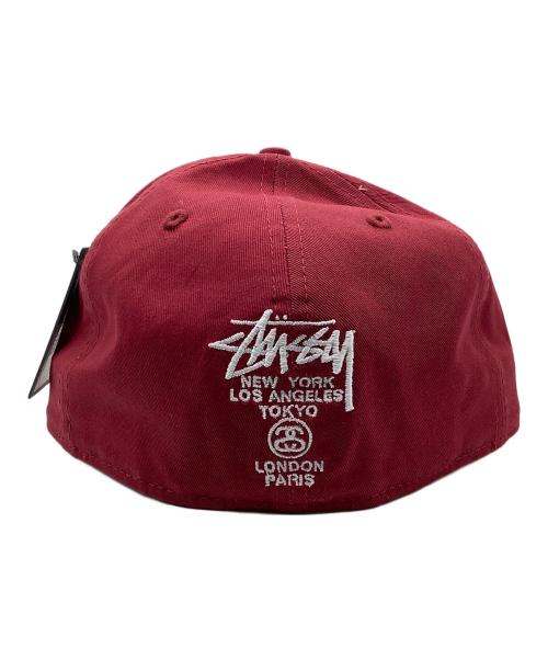 New Era（ニューエラ）New Era (ニューエラ) stussy (ステューシー) キャップ レッドの古着・服飾アイテム