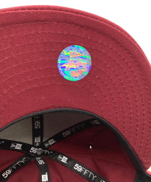 New Era（ニューエラ）New Era (ニューエラ) stussy (ステューシー) キャップ レッドの古着・服飾アイテム
