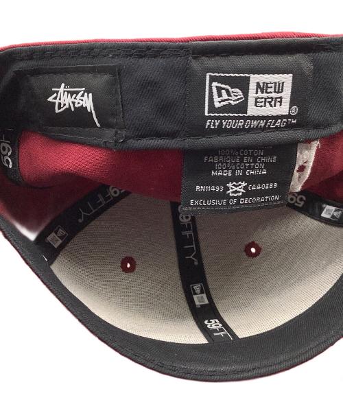 New Era（ニューエラ）New Era (ニューエラ) stussy (ステューシー) キャップ レッドの古着・服飾アイテム