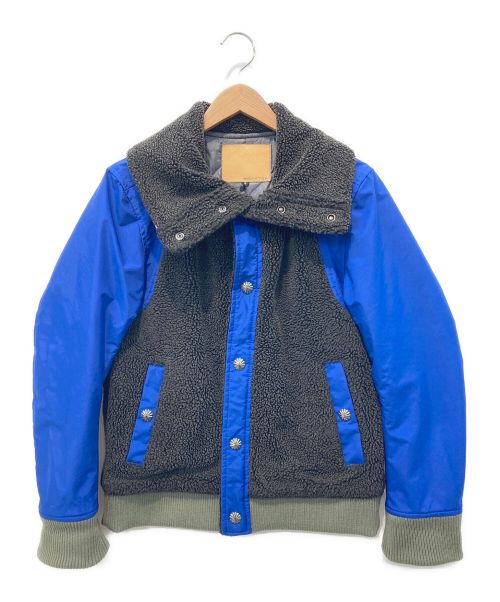 AYUITE（アユイテ）AYUITE (アユイテ) ボアジャケット ブラック×ブルー サイズ:2の古着・服飾アイテム