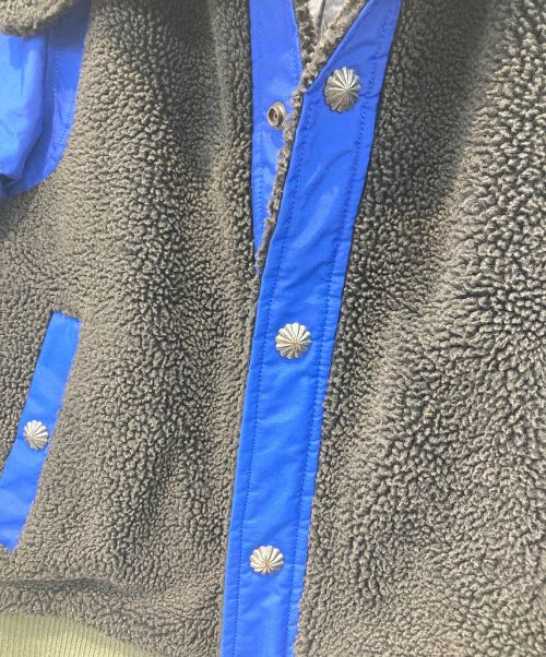 AYUITE（アユイテ）AYUITE (アユイテ) ボアジャケット ブラック×ブルー サイズ:2の古着・服飾アイテム