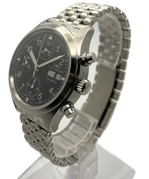 IWC（アイダブリューシー）IWC (アイダブリューシー) メカニカルフリーガー クロノグラフ ブラック サイズ:39mmの古着・服飾アイテム