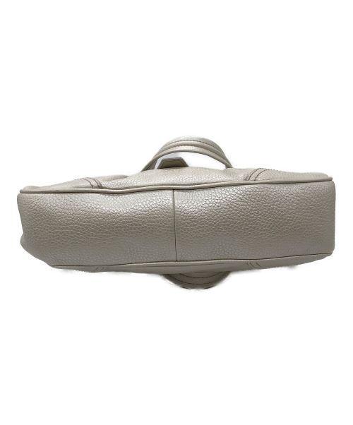 CELINE（セリーヌ）CELINE (セリーヌ) レザーハンドバッグ アイボリーの古着・服飾アイテム