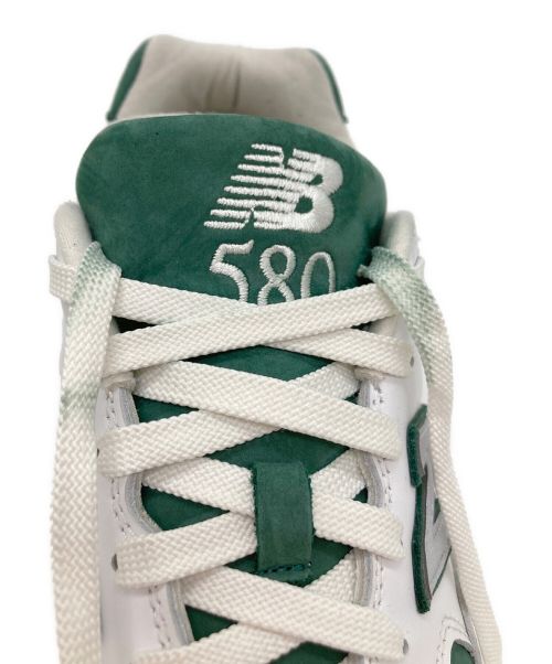 NEW BALANCE（ニューバランス）NEW BALANCE (ニューバランス) 580 RCA ホワイト×グリーン サイズ:US9.5の古着・服飾アイテム