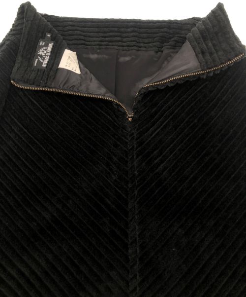 Hysteric Glamour（ヒステリックグラマー）Hysteric Glamour (ヒステリックグラマー) コーデュロイAラインスカート ブラック サイズ:Sの古着・服飾アイテム