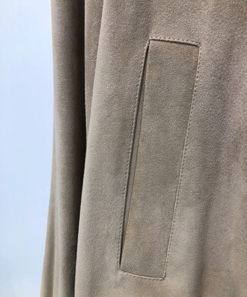 HERNO（ヘルノ）HERNO (ヘルノ) スエードレザーブルゾン ベージュ サイズ:46の古着・服飾アイテム