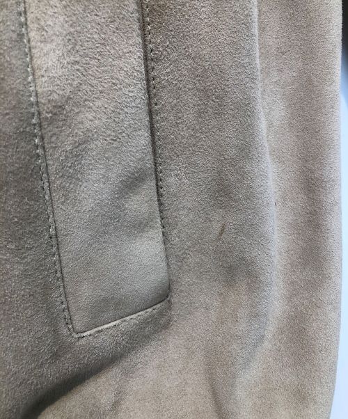 HERNO（ヘルノ）HERNO (ヘルノ) スエードレザーブルゾン ベージュ サイズ:46の古着・服飾アイテム