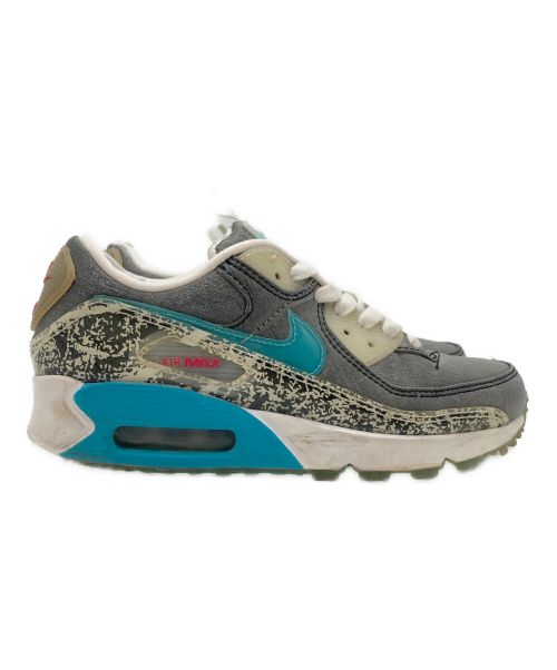 NIKE（ナイキ）NIKE (ナイキ) AIR MAX 90 SE グレー×スカイブルー サイズ:US5の古着・服飾アイテム