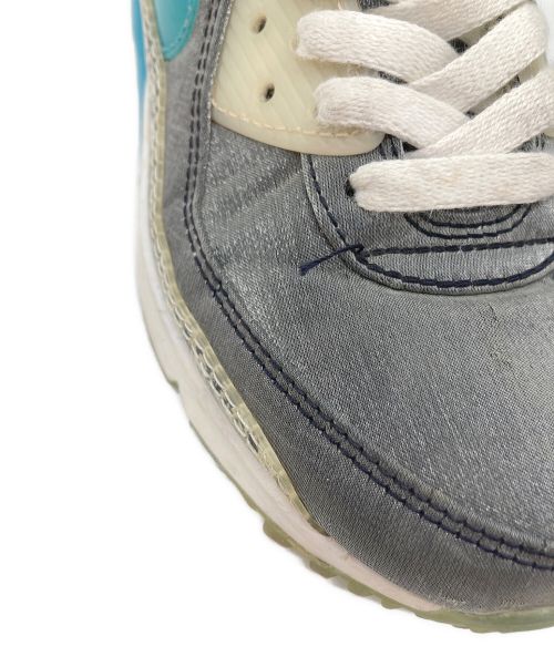 NIKE（ナイキ）NIKE (ナイキ) AIR MAX 90 SE グレー×スカイブルー サイズ:US5の古着・服飾アイテム