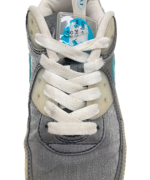 NIKE（ナイキ）NIKE (ナイキ) AIR MAX 90 SE グレー×スカイブルー サイズ:US5の古着・服飾アイテム