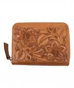 Carving Tribesカービングトライブス）の古着「ジップウォレット」｜キャメル