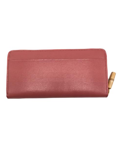 Samantha Thavasa Deluxe（サマンサタバサ デラックス）Samantha Thavasa Deluxe (サマンサタバサ デラックス) ラウンドファスナー長財布 コーラルピンクの古着・服飾アイテム