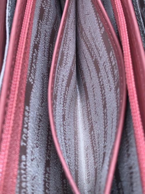 Samantha Thavasa Deluxe（サマンサタバサ デラックス）Samantha Thavasa Deluxe (サマンサタバサ デラックス) ラウンドファスナー長財布 コーラルピンクの古着・服飾アイテム