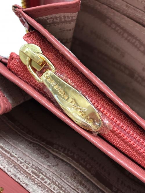 Samantha Thavasa Deluxe（サマンサタバサ デラックス）Samantha Thavasa Deluxe (サマンサタバサ デラックス) ラウンドファスナー長財布 コーラルピンクの古着・服飾アイテム