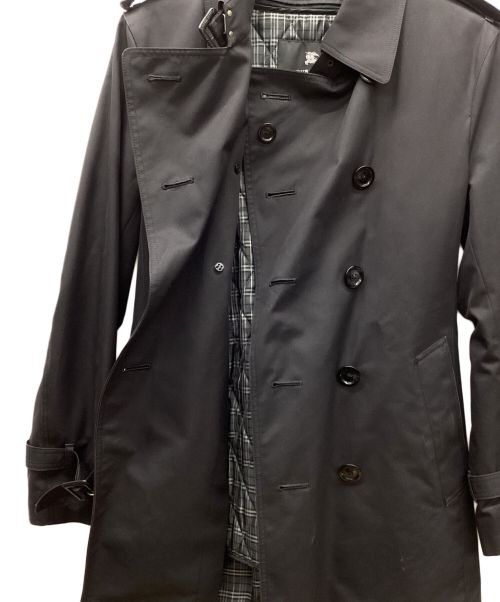 BURBERRY BLACK LABEL（バーバリーブラックレーベル）BURBERRY BLACK LABEL (バーバリーブラックレーベル) ライナー付トレンチコート ブラック サイズ:Mの古着・服飾アイテム