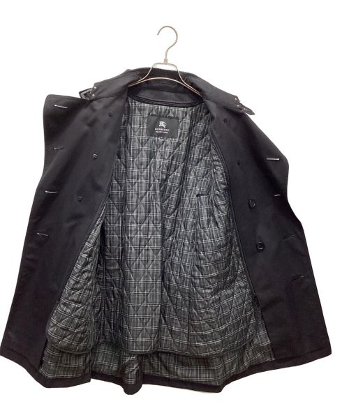BURBERRY BLACK LABEL（バーバリーブラックレーベル）BURBERRY BLACK LABEL (バーバリーブラックレーベル) ライナー付トレンチコート ブラック サイズ:Mの古着・服飾アイテム