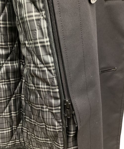 BURBERRY BLACK LABEL（バーバリーブラックレーベル）BURBERRY BLACK LABEL (バーバリーブラックレーベル) ライナー付トレンチコート ブラック サイズ:Mの古着・服飾アイテム