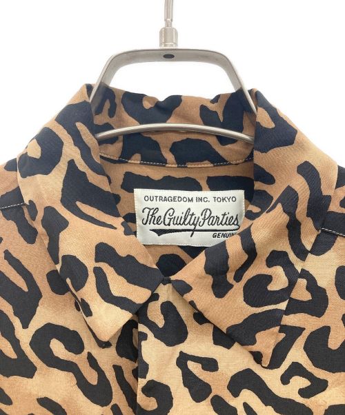 WACKO MARIA（ワコマリア）WACKO MARIA (ワコマリア) レオパードレーヨンシャツ ブラウン×ブラック サイズ:XSの古着・服飾アイテム