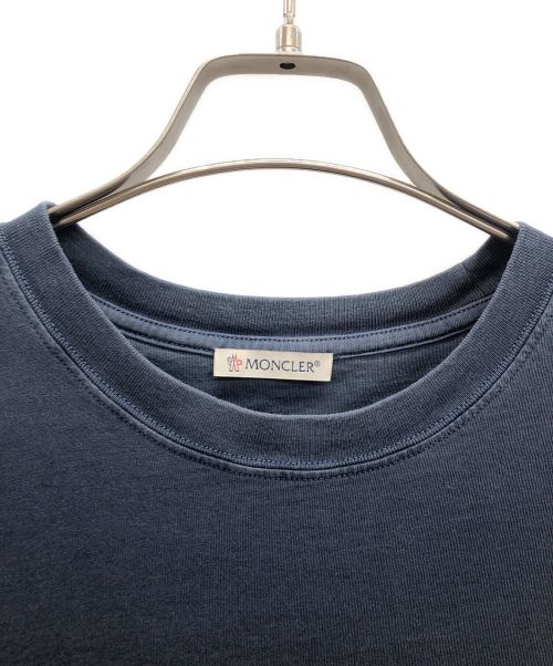 MONCLER（モンクレール）MONCLER (モンクレール) プリントTシャツ ブルー サイズ:-の古着・服飾アイテム