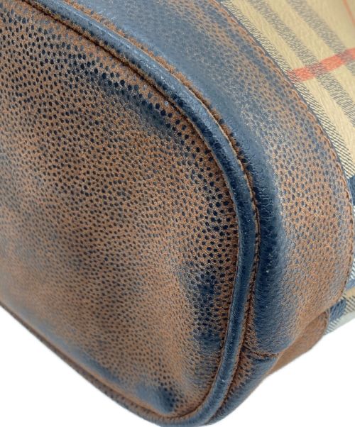 Burberrys（バーバリーズ）Burberrys (バーバリーズ) ノバチェック柄巾着ショルダーバッグの古着・服飾アイテム