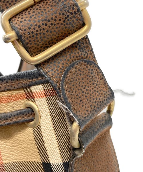 Burberrys（バーバリーズ）Burberrys (バーバリーズ) ノバチェック柄巾着ショルダーバッグの古着・服飾アイテム